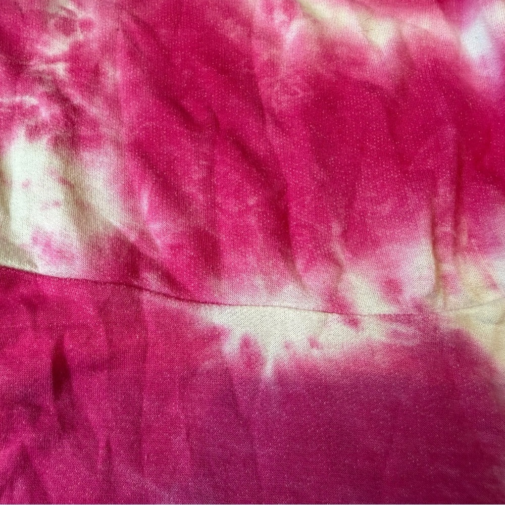 Girls' Pink Tie-Dye Long Sleeve Casual Dress - Picture 5 of 9